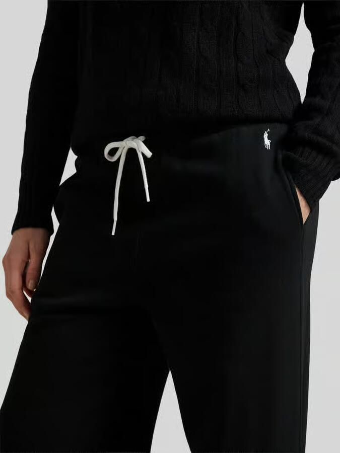 Polo Ralph Lauren Wide leg sweatbroek van katoenmix met gestikt logo