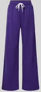 Polo Ralph Lauren Wide leg sweatbroek van katoenmix met gestikt logo