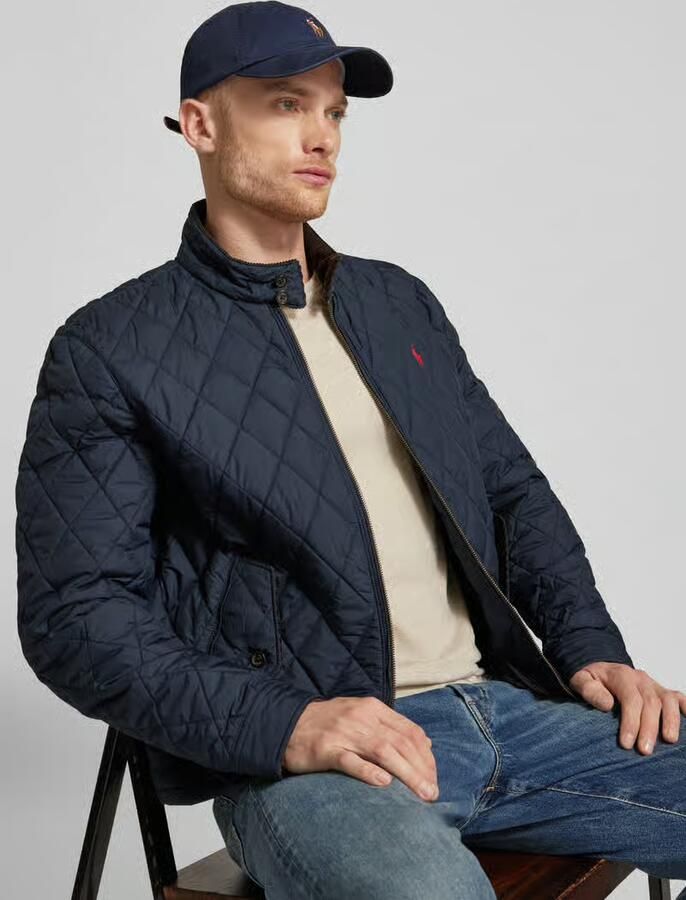 Polo Ralph Lauren Wndbreaker met opstaande kraag en labelstitching