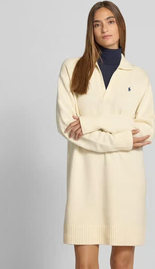 Polo Ralph Lauren Wollen jurk met logostitching - Foto 2