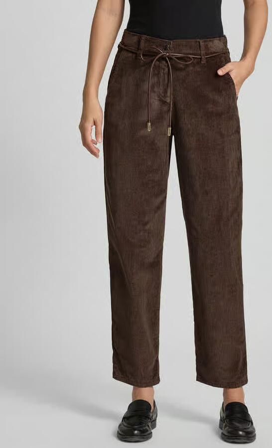 Raphaela By Brax comfort fit wijde broek van mix van katoen en modal model 'Carrie' - Foto 3