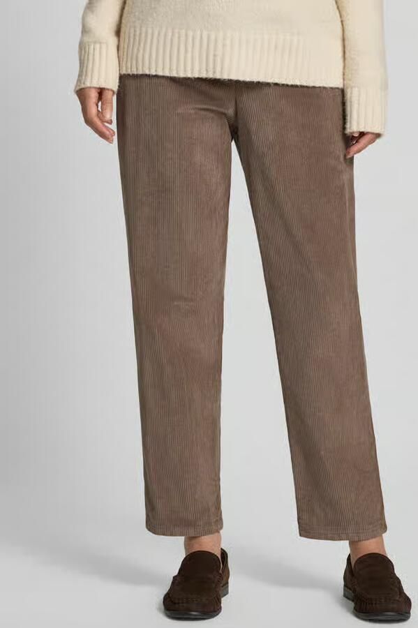 Raphaela By Brax comfort fit wijde broek van mix van katoen en modal model 'Carrie' - Foto 3