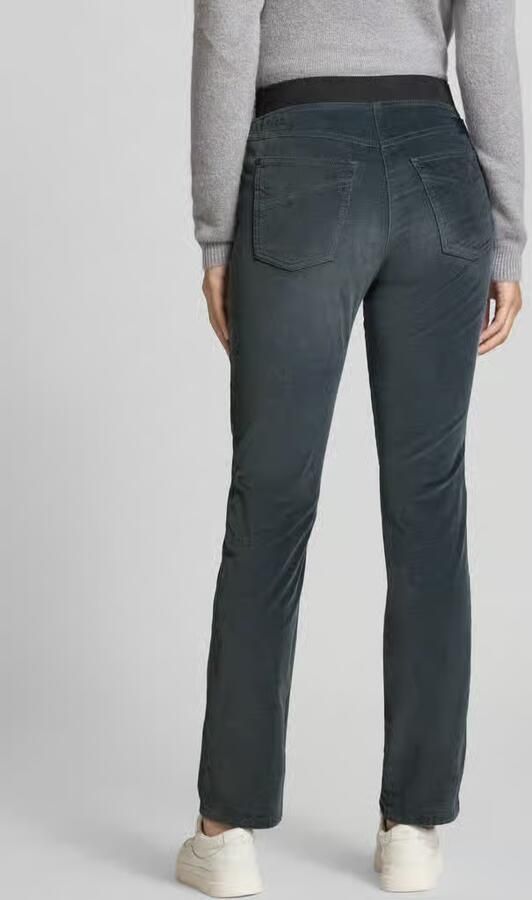 Raphaela By Brax Flared fit corduroy broek met viscose model 'PAMINA'