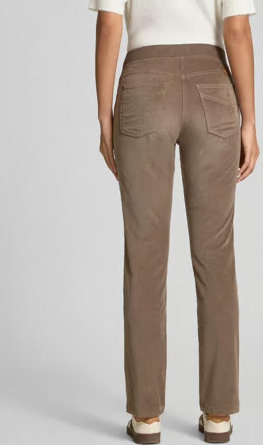 Raphaela By Brax Flared fit corduroy broek met viscose model 'PAMINA'