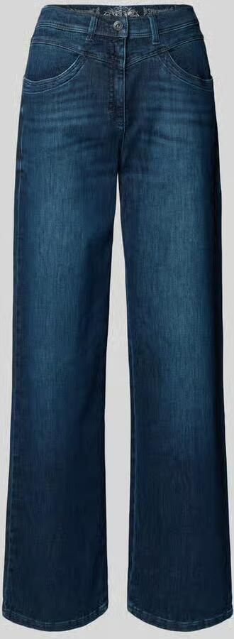 Raphaela By Brax Flared fit jeans met steekzakken model 'Laura'