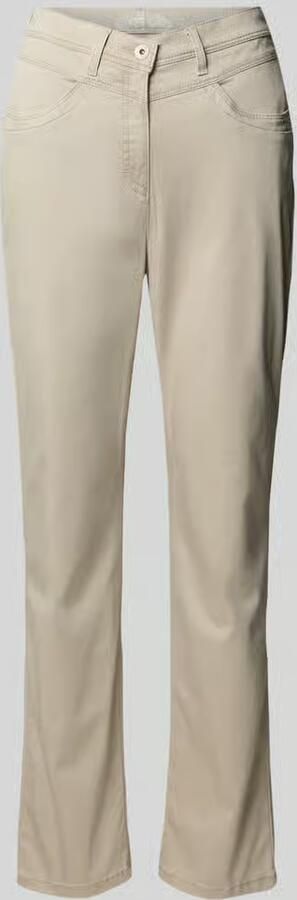 Raphaela By Brax Flared fit stoffen broek met steekzakken model 'Laura'