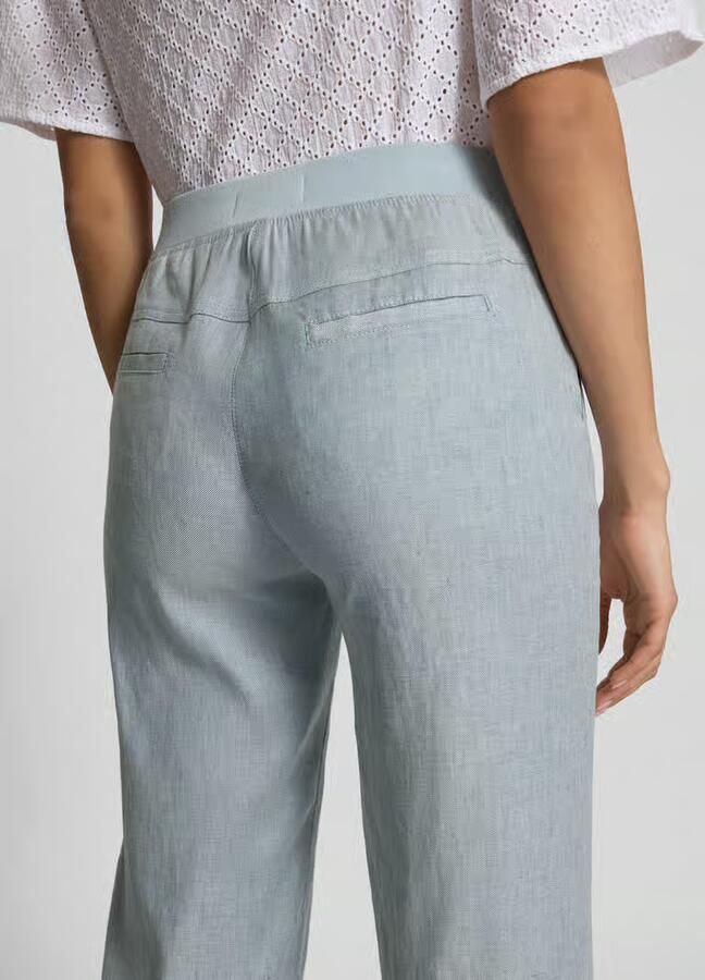 Raphaela By Brax Flared stoffen broek met elastische band model 'Pam' - Foto 2