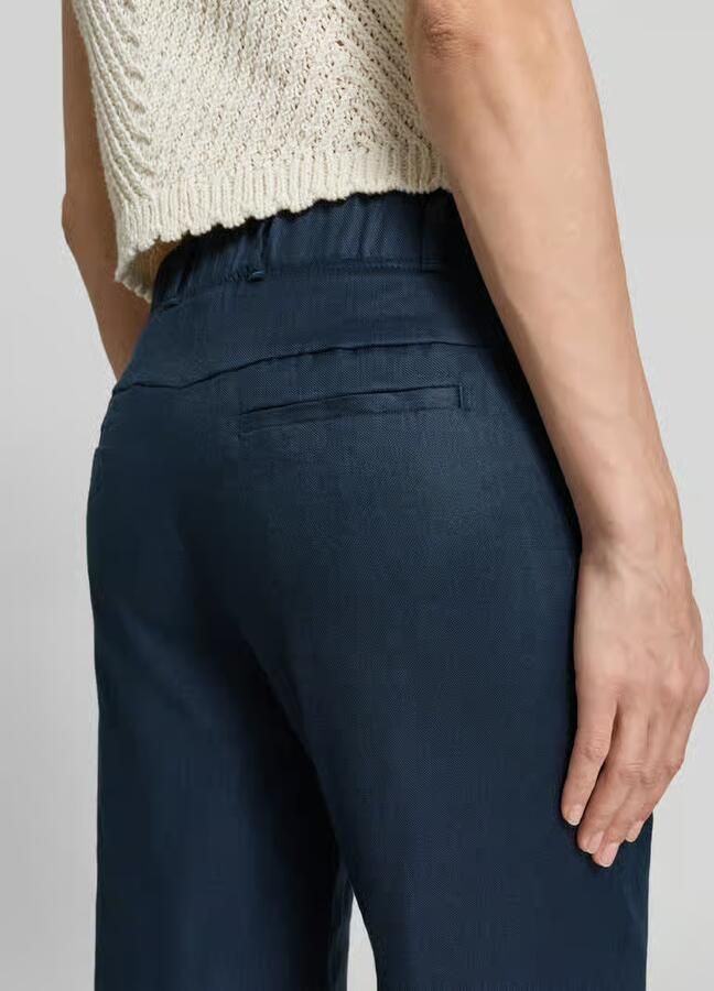 Raphaela By Brax Flared stoffen broek van linnenmix - Foto 2
