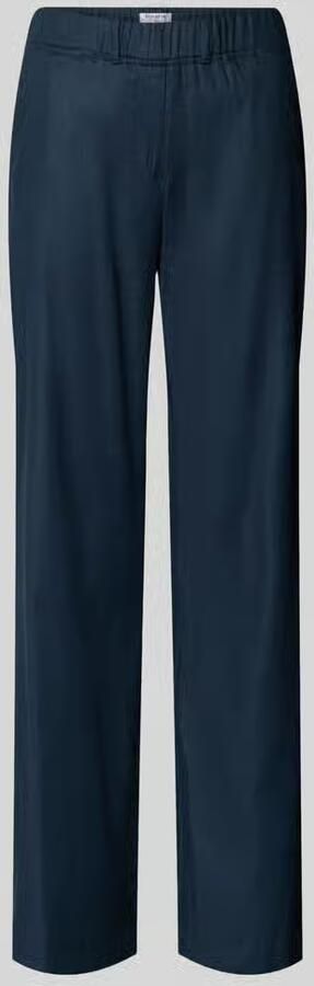 Raphaela By Brax Flared stoffen broek van linnenmix - Foto 3