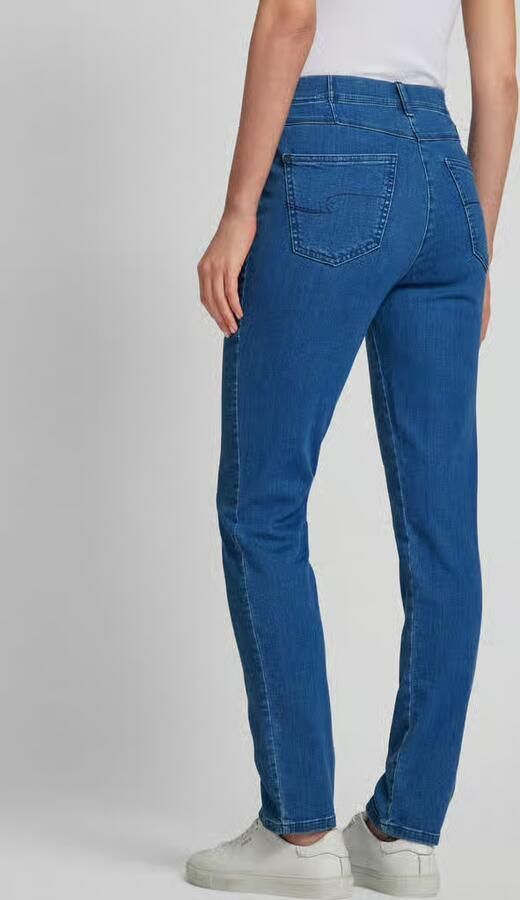 Raphaela By Brax jeans met rechte pijpen met sierstiksels model 'Laura'