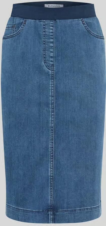 Raphaela By Brax Knie-lange jeansrok met elastische band - Foto 2
