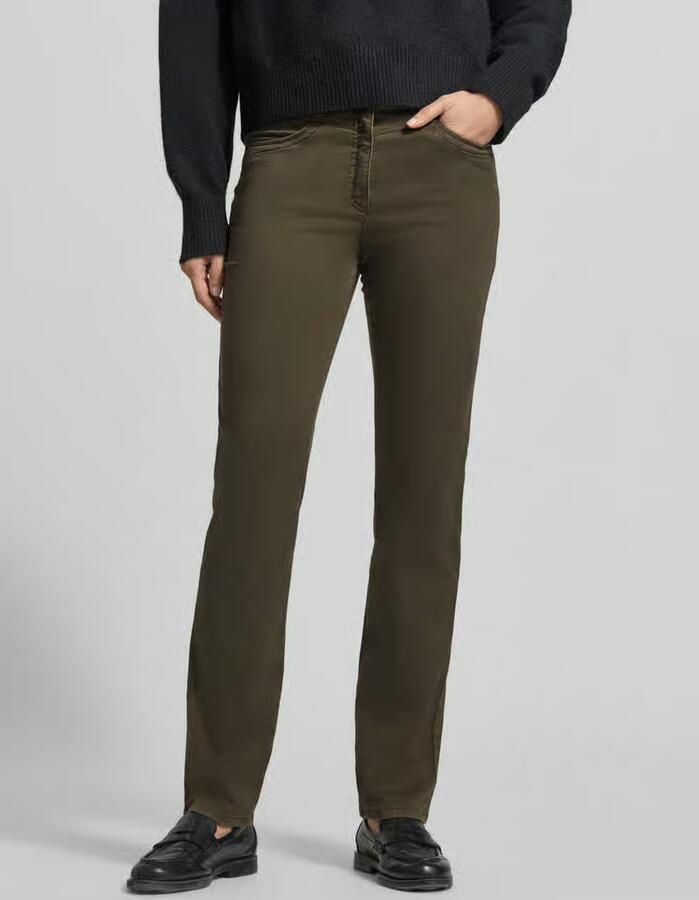 Raphaela By Brax Mid waist broek met omslagafwerking model 'Laura New' - Foto 2