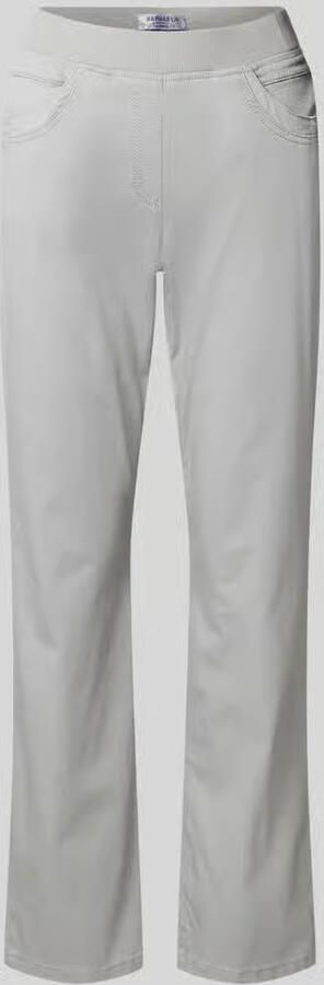 Raphaela By Brax Relaxed fit stoffen broek met elastische band model 'Pamina'