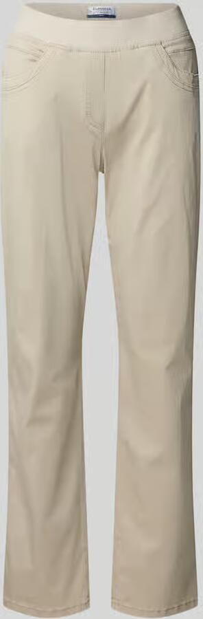 Raphaela By Brax Relaxed fit stoffen broek met elastische band model 'Pamina'