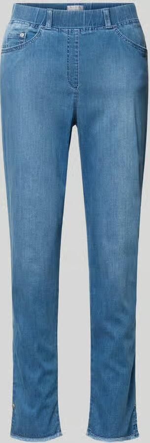 Raphaela By Brax skinny fit jeans van katoenmix model 'LAVINA FRINGE' - Foto 2