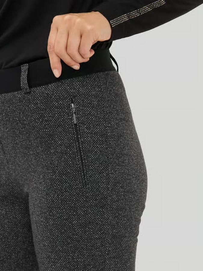 Raphaela By Brax Slim fit stoffen broek met persplooien model 'Lilyth'