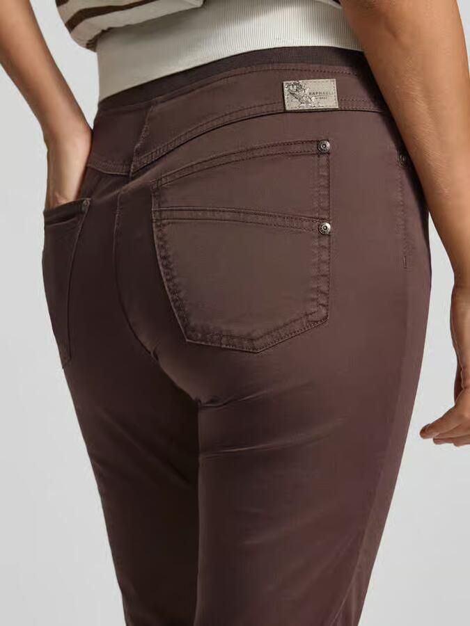 Raphaela By Brax slim fit capribroek van katoenmix