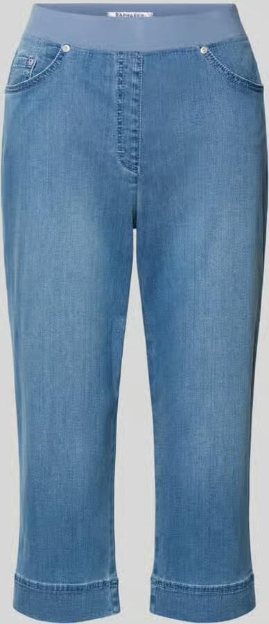 Raphaela By Brax slim fit capribroek van katoenmix