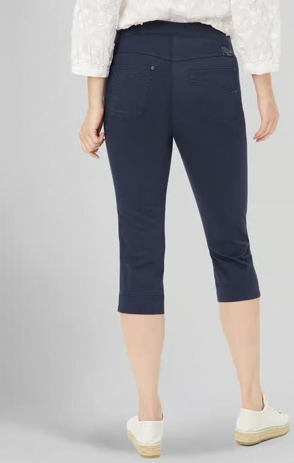 Raphaela By Brax slim fit capribroek van katoenmix