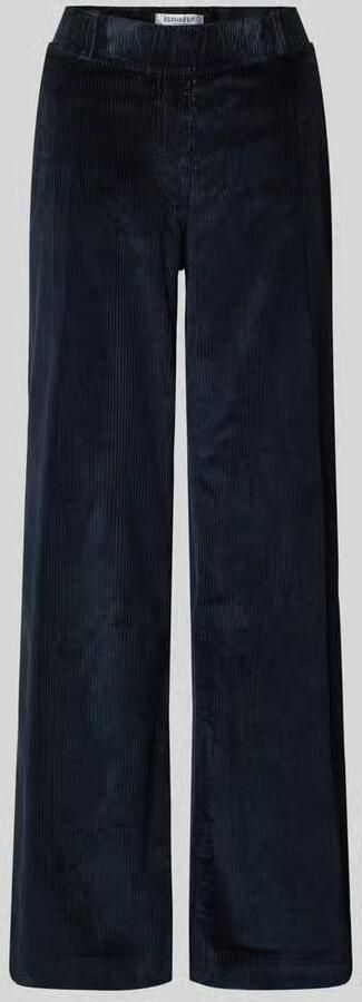 Raphaela By Brax Slim fit corduroy broek met elastische band model 'Pam Flared' - Foto 2