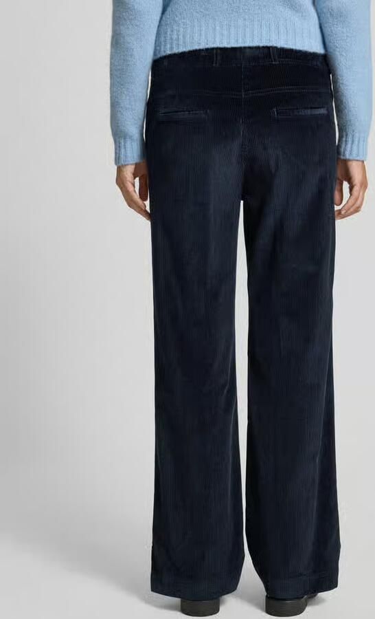 Raphaela By Brax Slim fit corduroy broek met elastische band model 'Pam Flared' - Foto 2