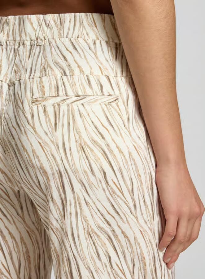 Raphaela By Brax Slim fit culotte van linnenmix model 'PAM CULOTTE'