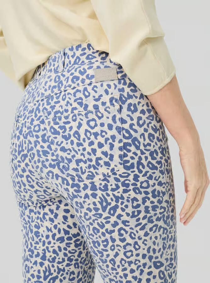 Raphaela By Brax slim fit smalle broek van katoenmix