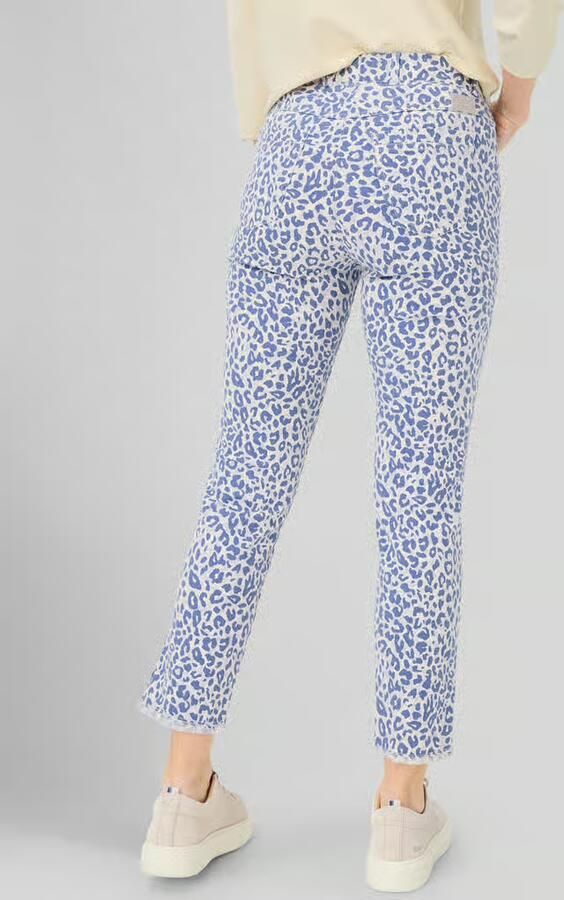 Raphaela By Brax slim fit smalle broek van katoenmix