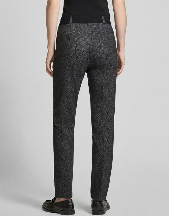 Raphaela By Brax Slim fit stoffen broek met persplooien model 'Lilyth'