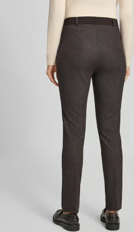 Raphaela By Brax Slim fit stoffen broek met persplooien model 'Lilyth'