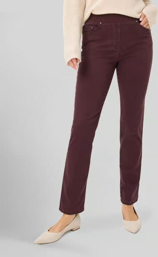 Raphaela By Brax Stoffen broek met 5-pocketmodel model 'PAMINA' - Foto 3