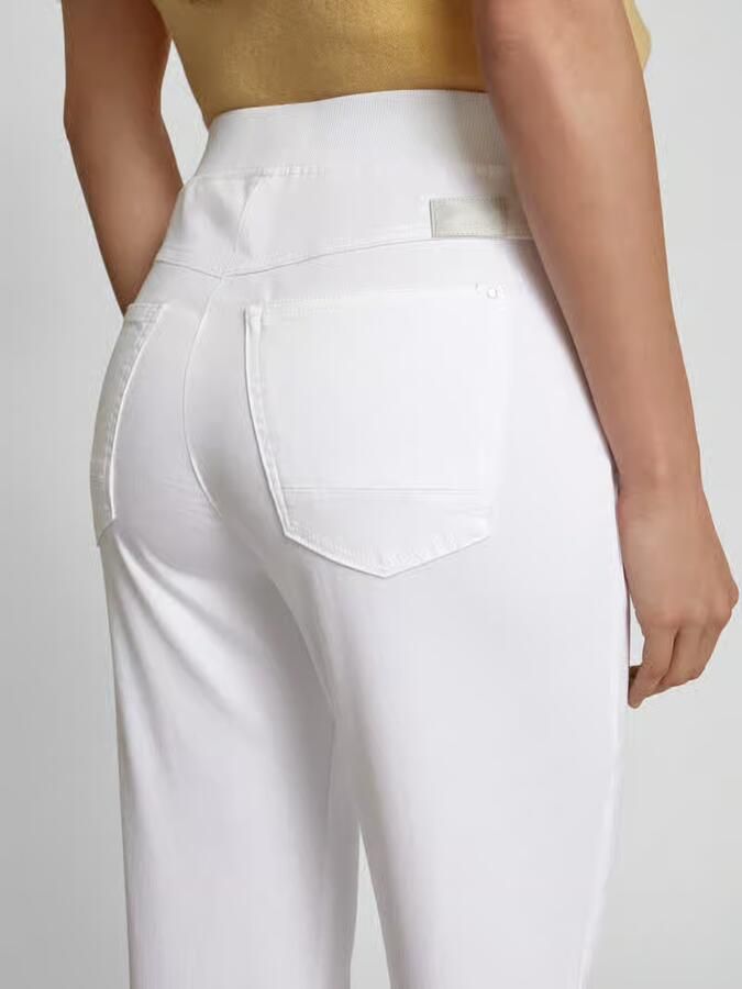 Raphaela By Brax Slim fit stoffen broek met elastische band model 'Pamina'