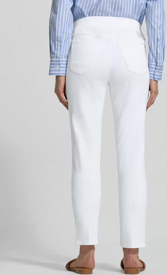 Raphaela By Brax Slim fit stoffen broek met elastische band model 'Pamina' - Foto 4