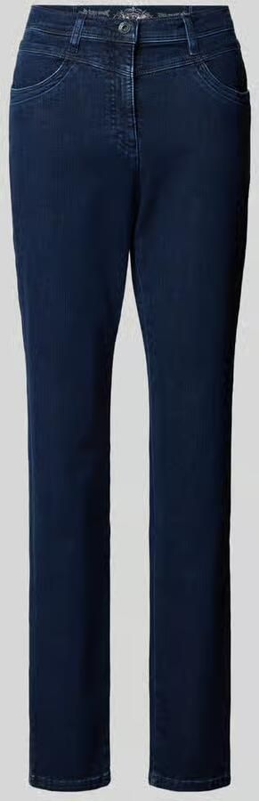 Raphaela By Brax Straight leg jeans met siernaden model 'Laura'