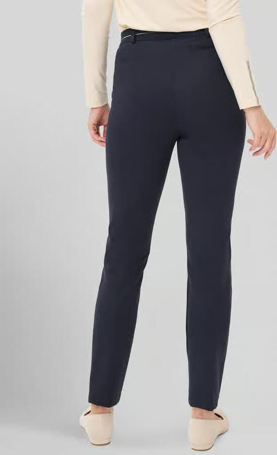 Raphaela By Brax Super slim fit stoffen broek met persplooien model 'LILLYTH' - Foto 3