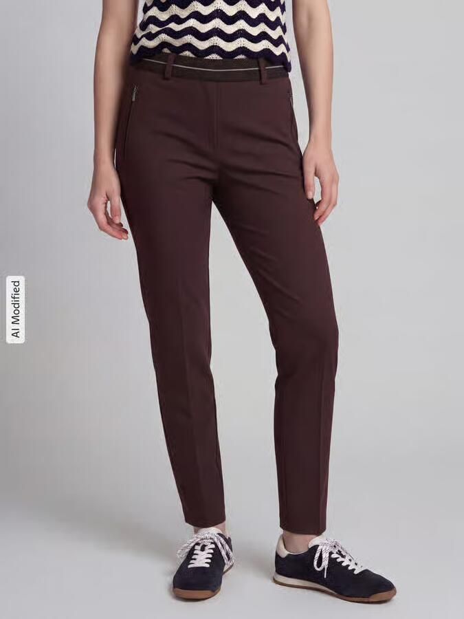 Raphaela By Brax Super slim fit broek van viscosemix model 'LILLYTH' - Foto 3