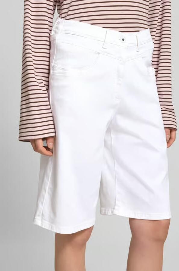 Raphaela By Brax Wide leg bermuda van katoenmix