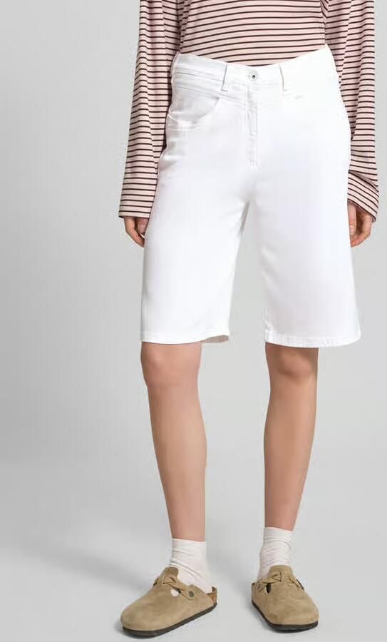 Raphaela By Brax Wide leg bermuda van katoenmix - Foto 3