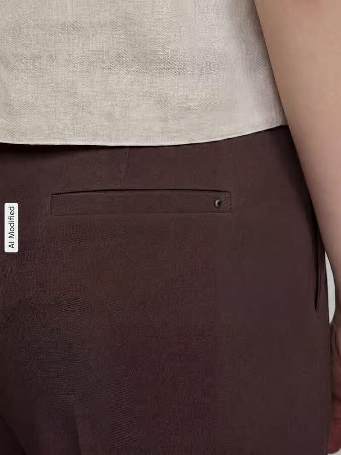 Raphaela By Brax Wide leg wijdte broek van viscosemix model 'Lillyth'