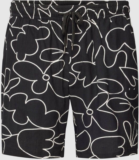 Redefined Rebel Korte broek met all-over motief model 'Howard'