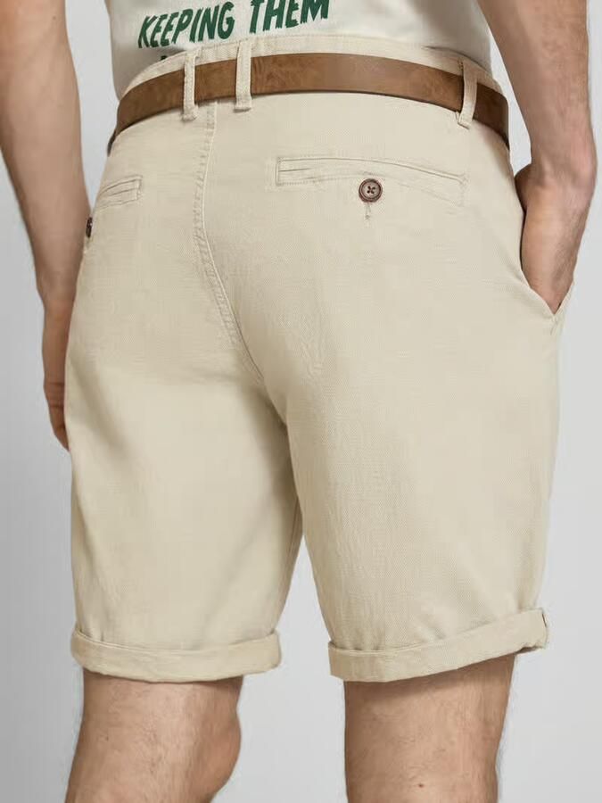 Redefined Rebel Bermuda s met riem en steekzakken model 'NEBRASKA' - Foto 3