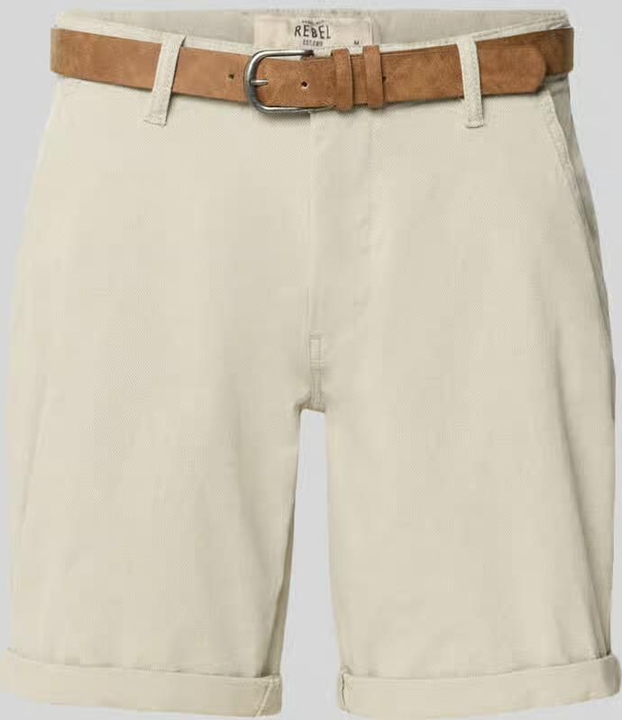 Redefined Rebel Bermuda s met riem en steekzakken model 'NEBRASKA' - Foto 4