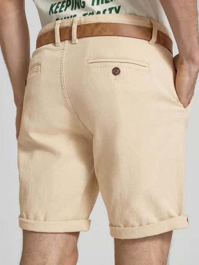 Redefined Rebel Bermuda s met riem en steekzakken model 'NEBRASKA' - Foto 4