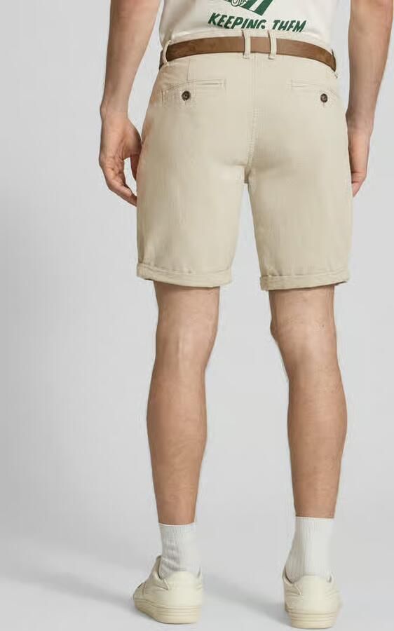 Redefined Rebel Bermuda s met riem en steekzakken model 'NEBRASKA'