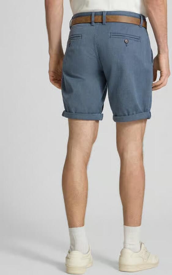 Redefined Rebel Bermuda s met riem en steekzakken model 'NEBRASKA'