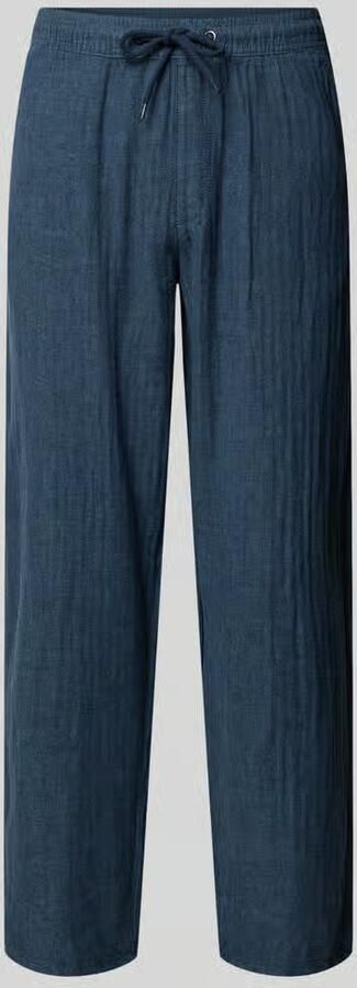 Redefined Rebel Broek van mix van katoen en linnen met elastische tailleband