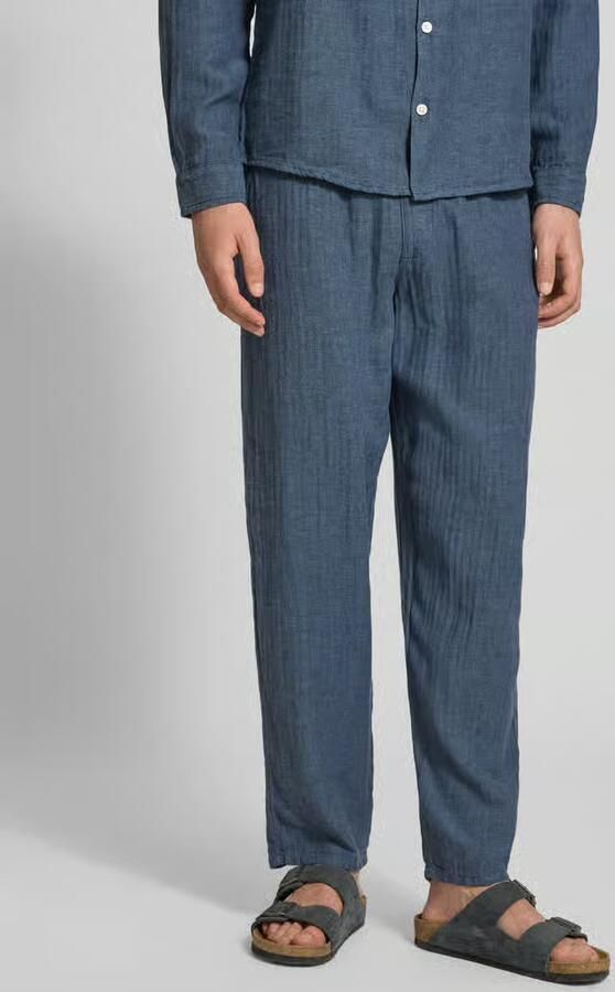 Redefined Rebel Broek van mix van katoen en linnen met elastische tailleband - Foto 3