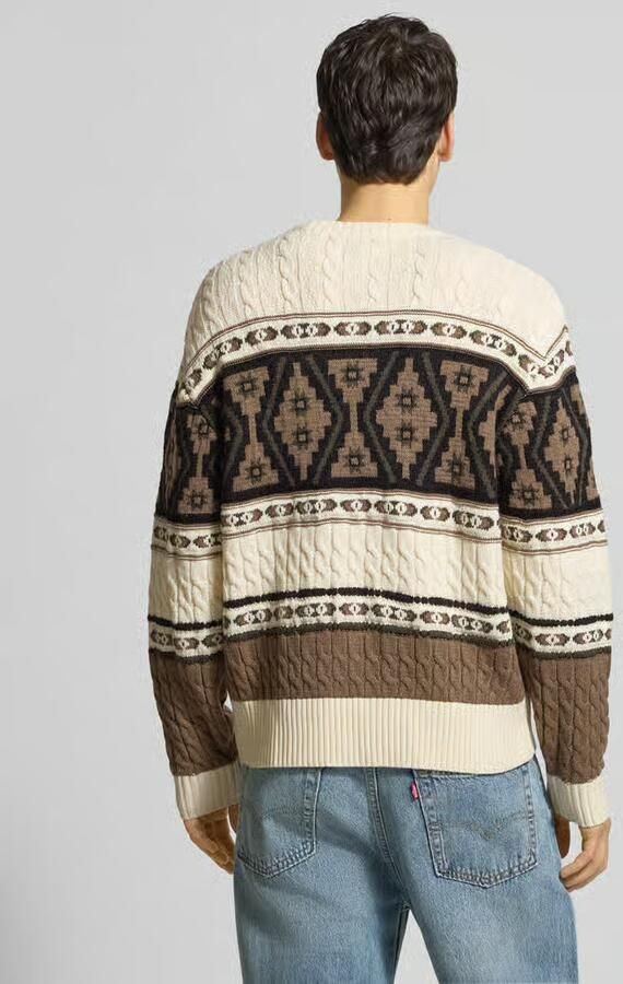 Redefined Rebel Gebreide pullover in all-over look model 'HENSON'