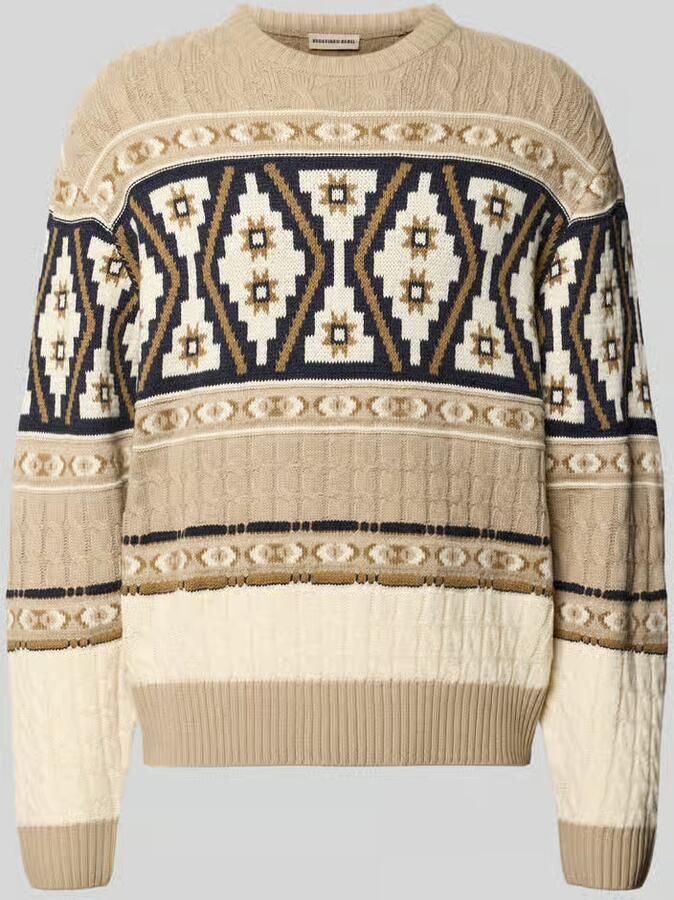 Redefined Rebel Gebreide pullover in all-over look model 'HENSON'