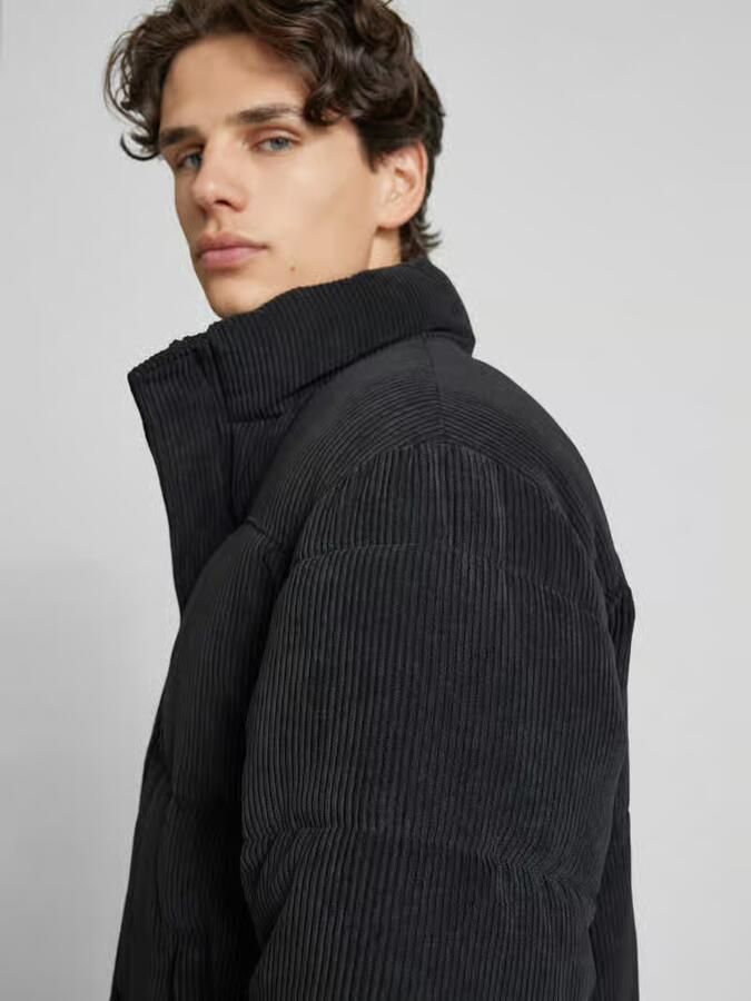Redefined Rebel Gewatteerd jack met opstaande kraag model 'MOSES'